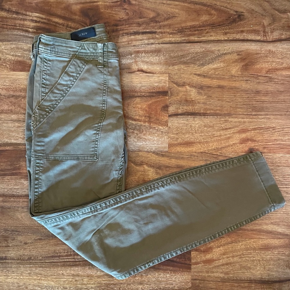 J. Crew Woman’s Olive Green Jeans, Waist Size 24 (Size 2)